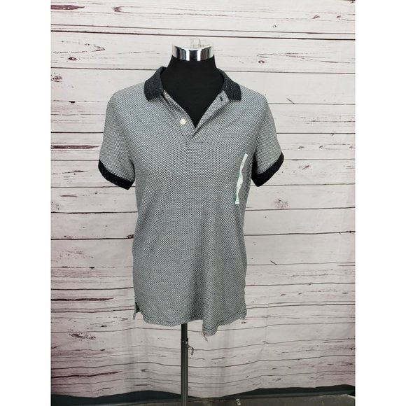 Goodfellow and Company Standard Fit Short Sleeve No Roll Collar Polo Medium - Picture 9 of 11